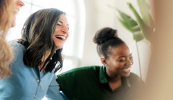 People laughing together